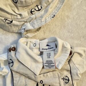 Tommy Bahama Kids Anchor Print Set - Cream